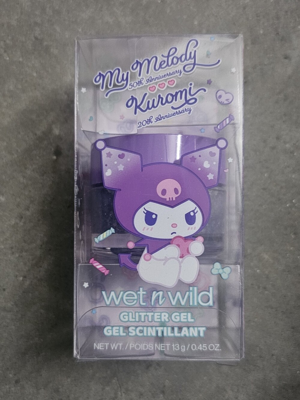 Nib wet n wild x My Melody Kuromi Glitter Gel